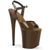Pleaser - FLAMINGO809 Sandale à bride à la cheville, Pole dance chaussures - Marron Product image